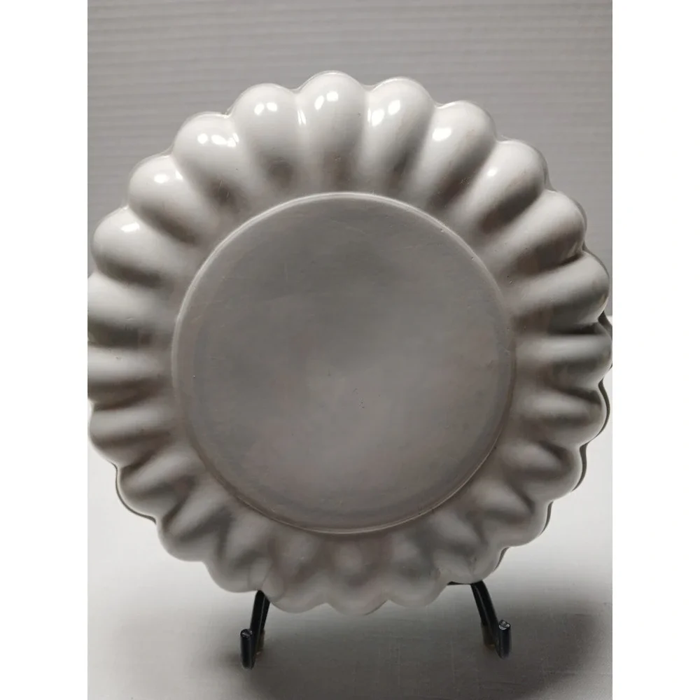 Vintage Deer Pixie Elf Turquoise Blue Plastic Serving Tray Bowl Christmas 60s